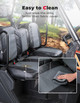 Polaris Ranger XP 1000 UTV Leather Seat Covers with Pocket Soft Cushion by Kemimoto